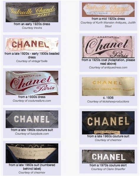 chanel clothing tag|vintage chanel inside tags.